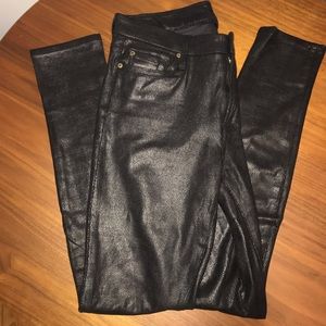 7 For All Mankind black coated skinny jean